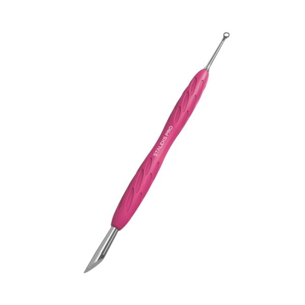 Empujador de manicura Staleks con mango de silicona UNIQ 11 TIPO 2 - Imagen 3