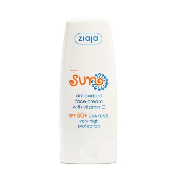 SUN Crema facial antioxidante SPF 50+ con Vitamina C